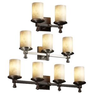 Clouds Deco Bath Bar by Justice Design Group - Starlight Lighting USA and Canada